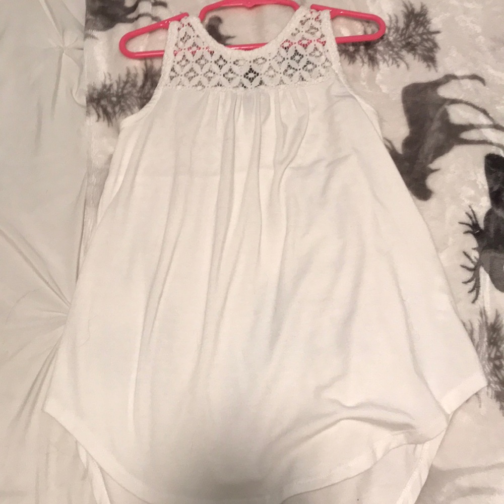 white fancy tank top